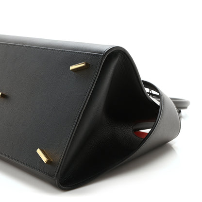 Salvatore Ferragamo Calfskin Small Hug Bag Black 10 of 10