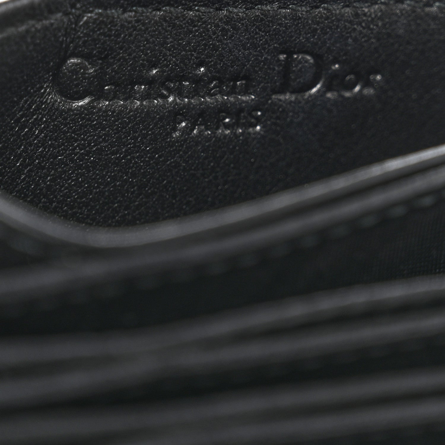 Christian Dior Patent Cannage Lady Dior 5-Gusset Card Holder Black 5 of 5
