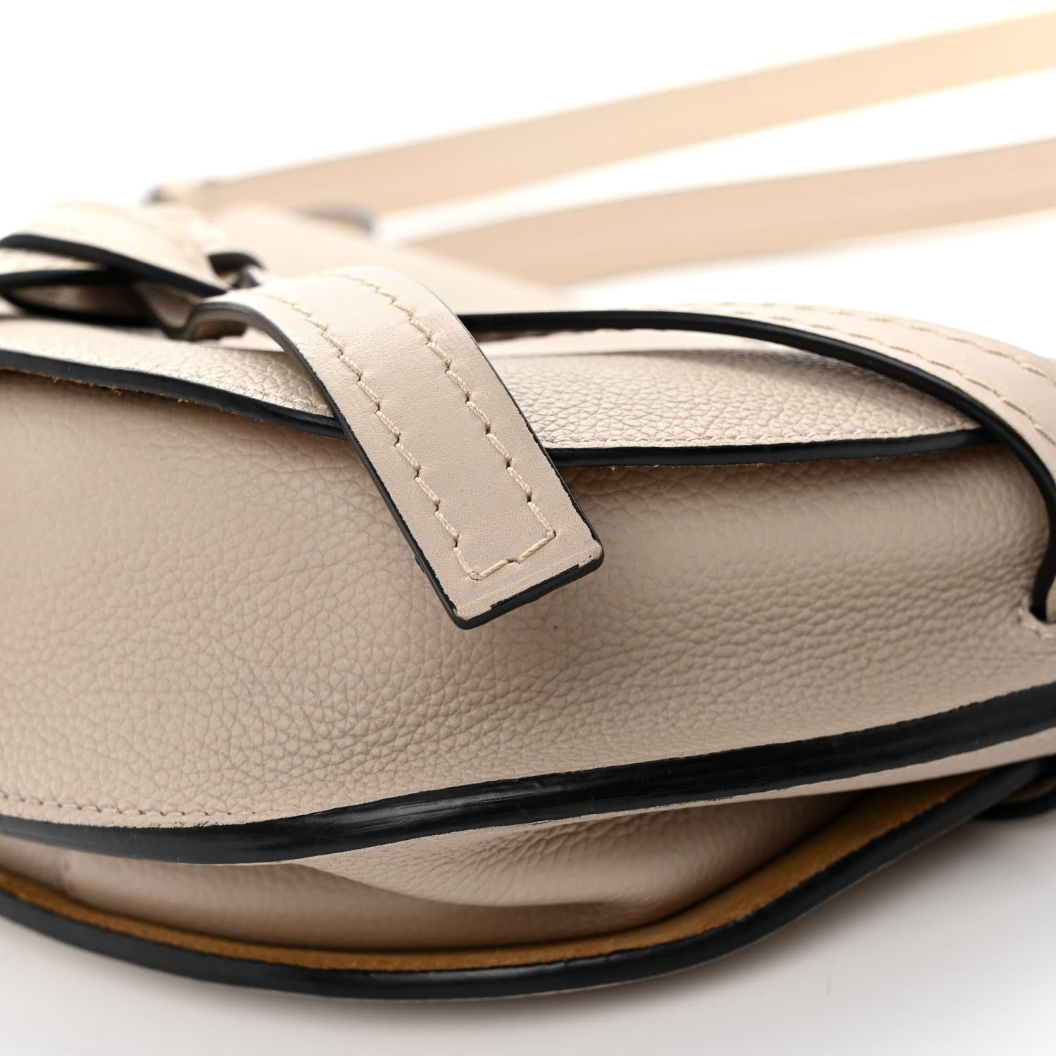Loewe Grained Calfskin Gate Crossbody Bag Light Oat 9 of 9