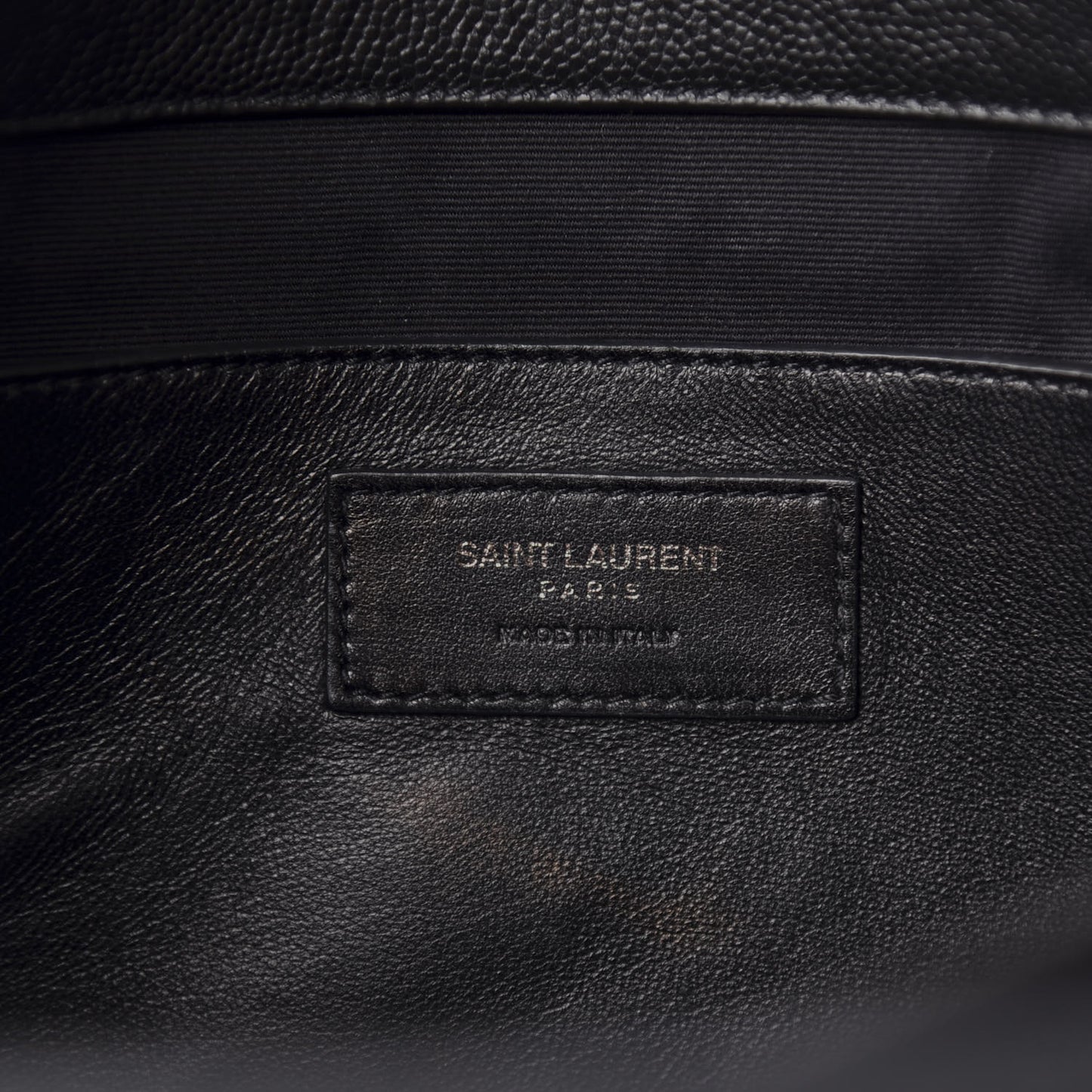 Grain De Poudre Medium West Hollywood Monogram Fold-Over Black