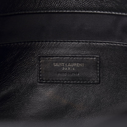 Saint Laurent Grain De Poudre Medium West Hollywood Monogram Fold-Over Black 6 of 13