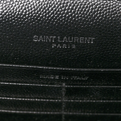 Saint Laurent Grain De Poudre Classic Monogram Kate Tassel Chain Wallet Black 7 of 10