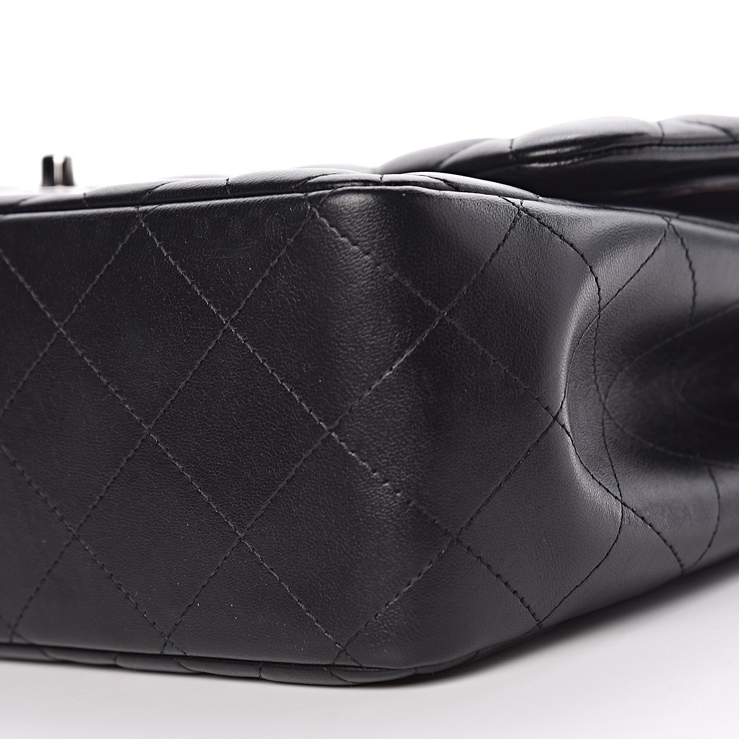 Chanel Lambskin Quilted Jumbo Double Flap Black 20 of 21