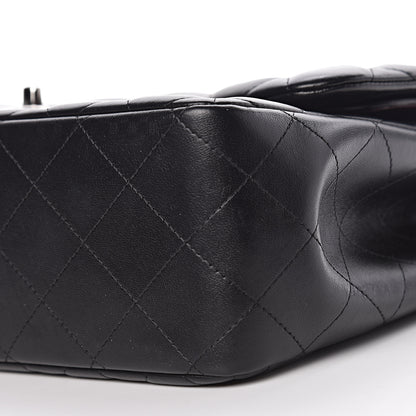 Chanel Lambskin Quilted Jumbo Double Flap Black 20 of 21