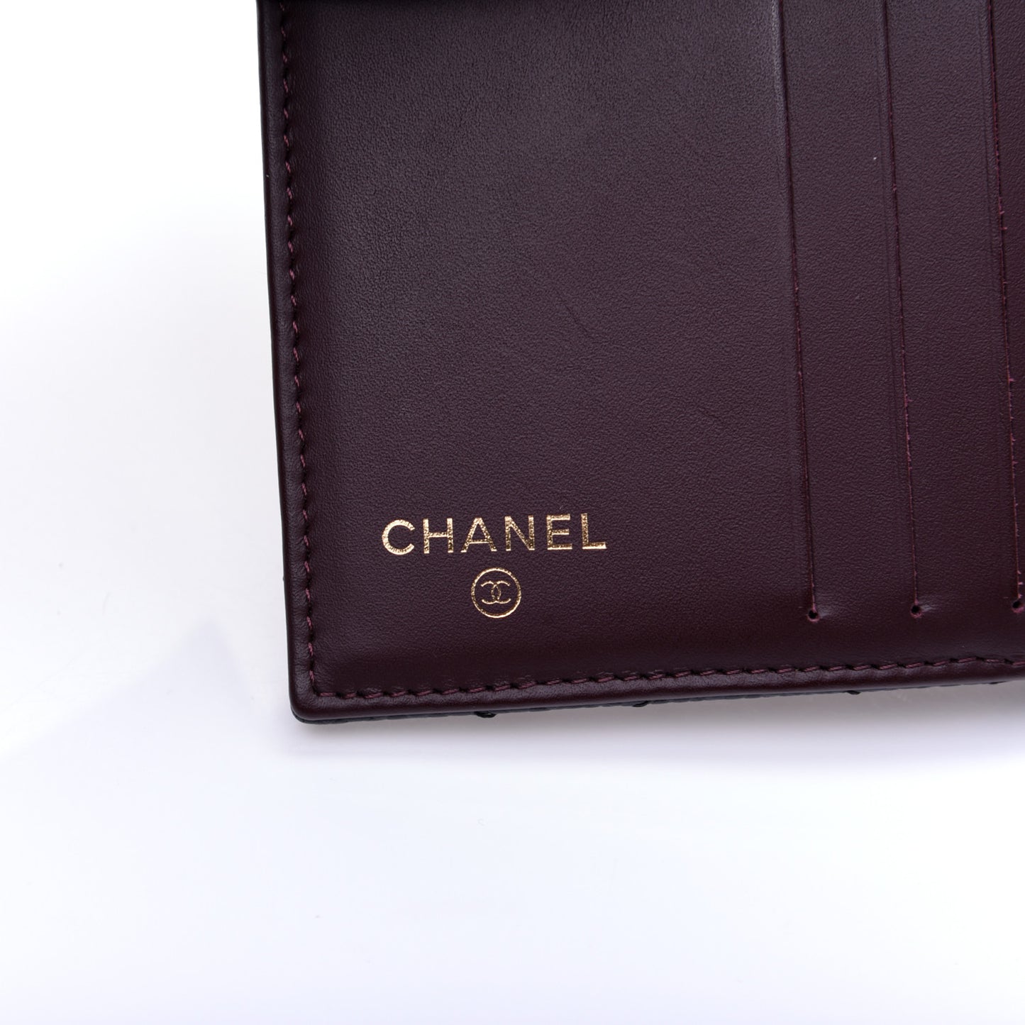 Caviar Quilted Compact French Flap Wallet Black