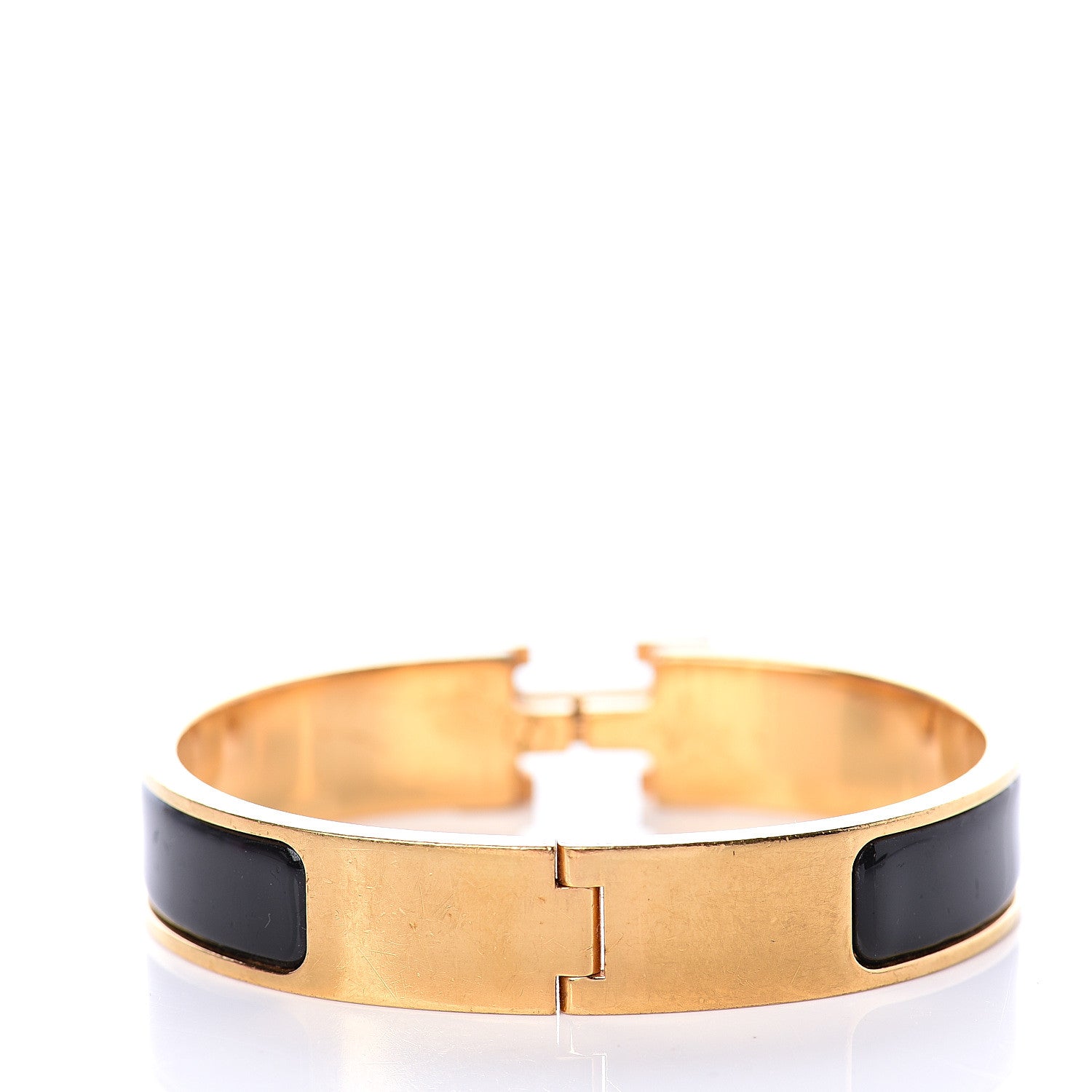Hermes Enamel Narrow Clic Clac H Bracelet PM Black 2 of 3