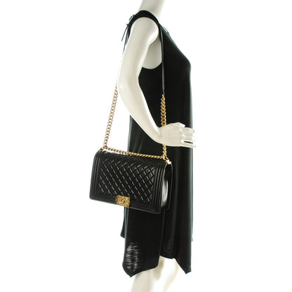 Chanel Lambskin Quilted New Medium Boy Flap Black 2 of 7
