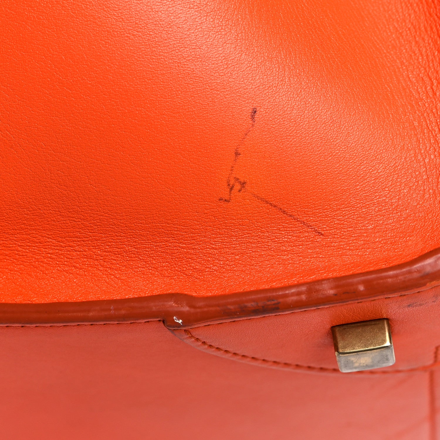 Celine Smooth Calfskin Mini Luggage Orange 18 of 32