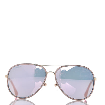Chanel Pilot Winter Sunglasses 4219-Q Light Pink 2 of 7