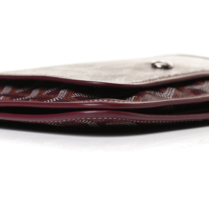 Goyard Goyardine Plumet Wallet Clutch Burgundy 8 of 12