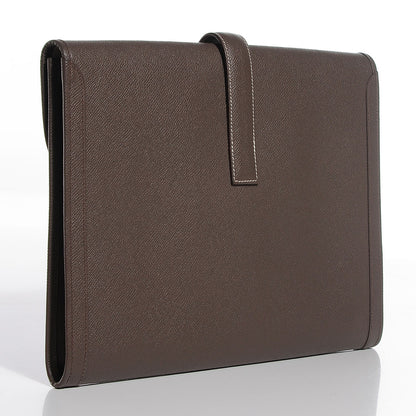 Hermes Epsom Jige 34 GM Clutch Etoupe 3 of 8