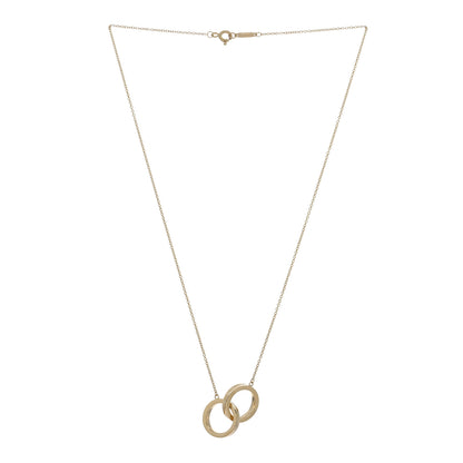 Tiffany 18K Yellow Gold 1837 Interlocking Circles Pendant Necklace 3 of 4