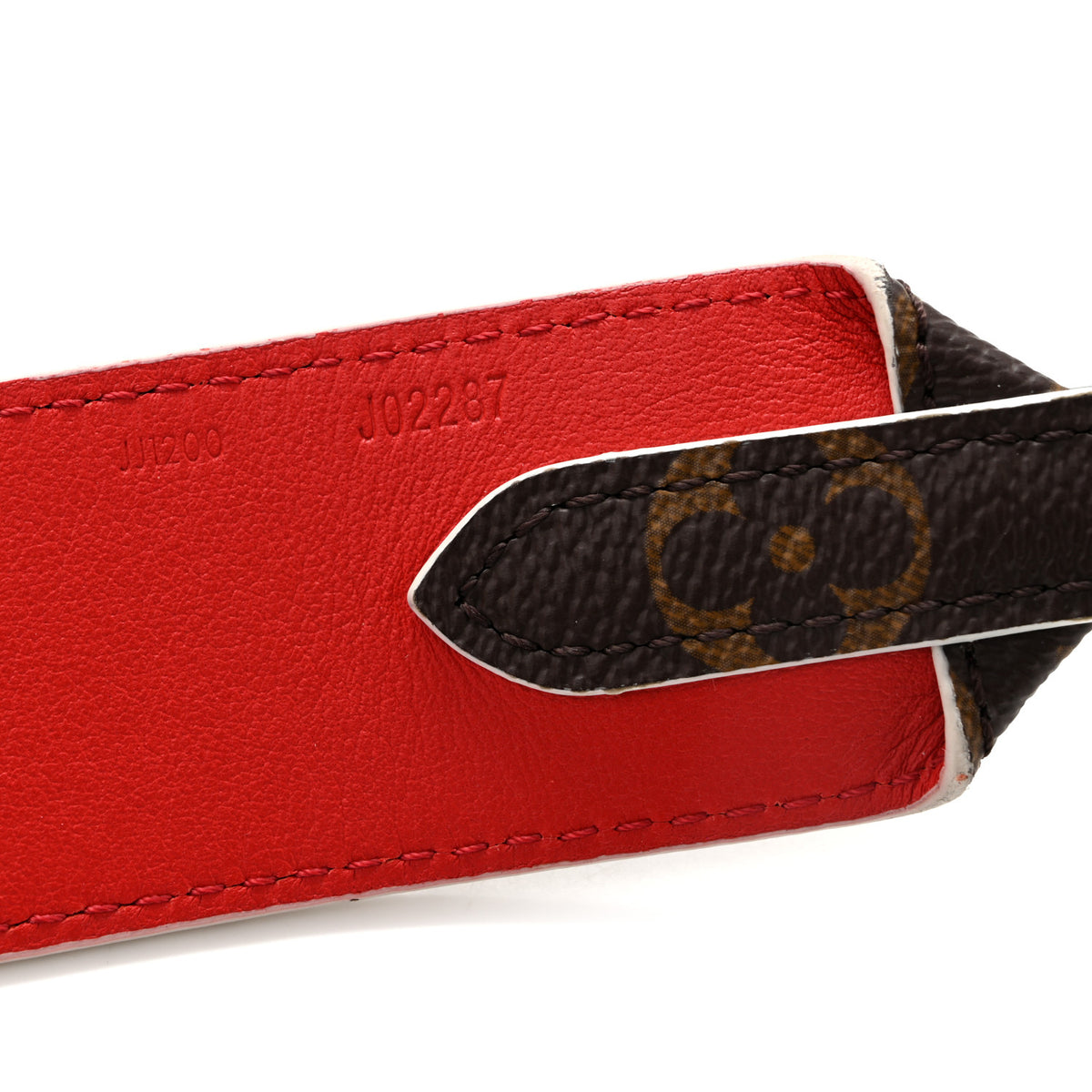 Louis Vuitton Monogram Bandouliere Shoulder Strap Red 4 of 7