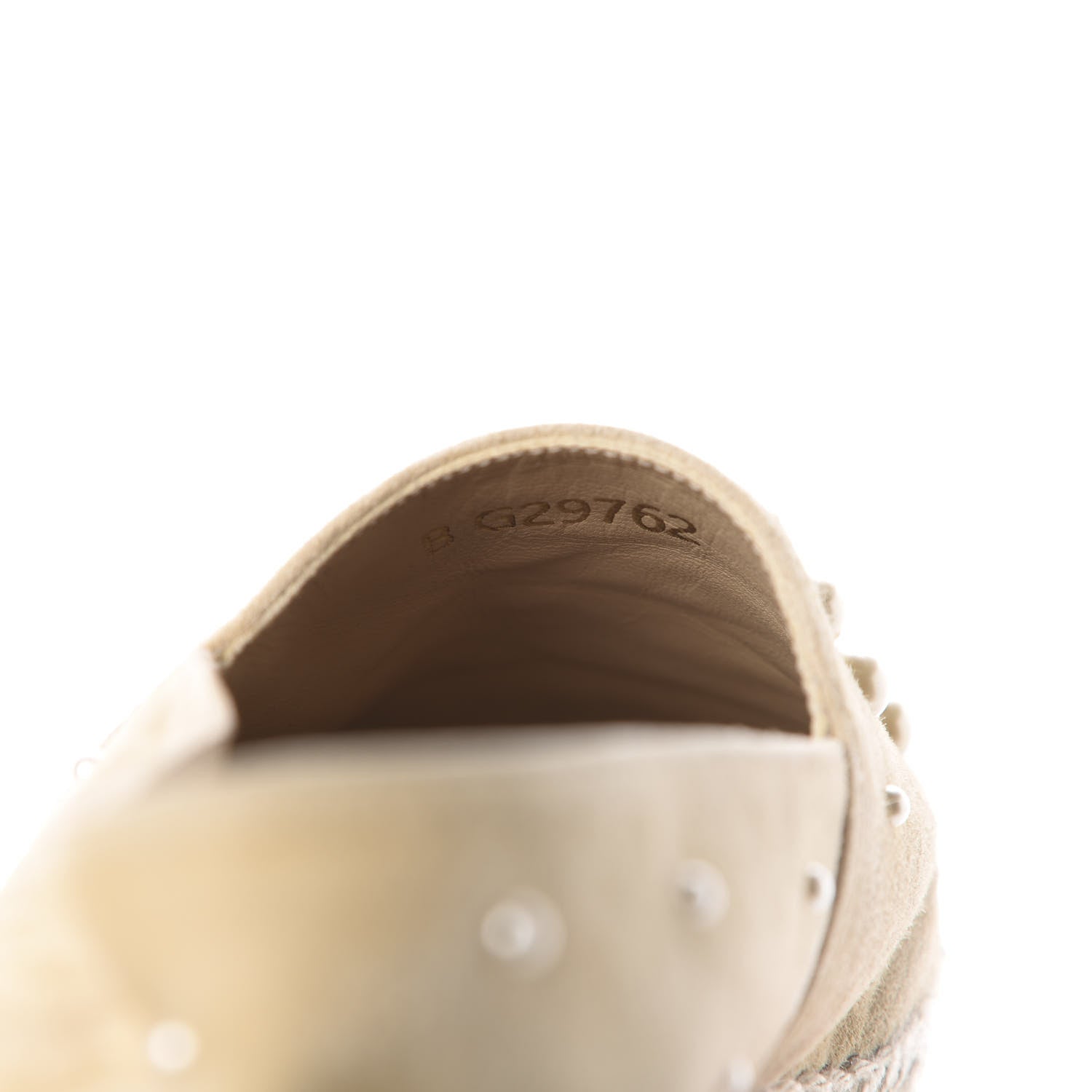 Chanel Suede Pearl CC Espadrilles 37 Beige Black 11 of 14