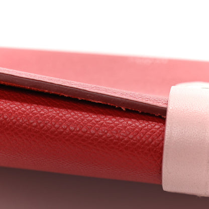 Celine Grained Calfskin Clutch On Strap Bag Scarlet 13 of 13