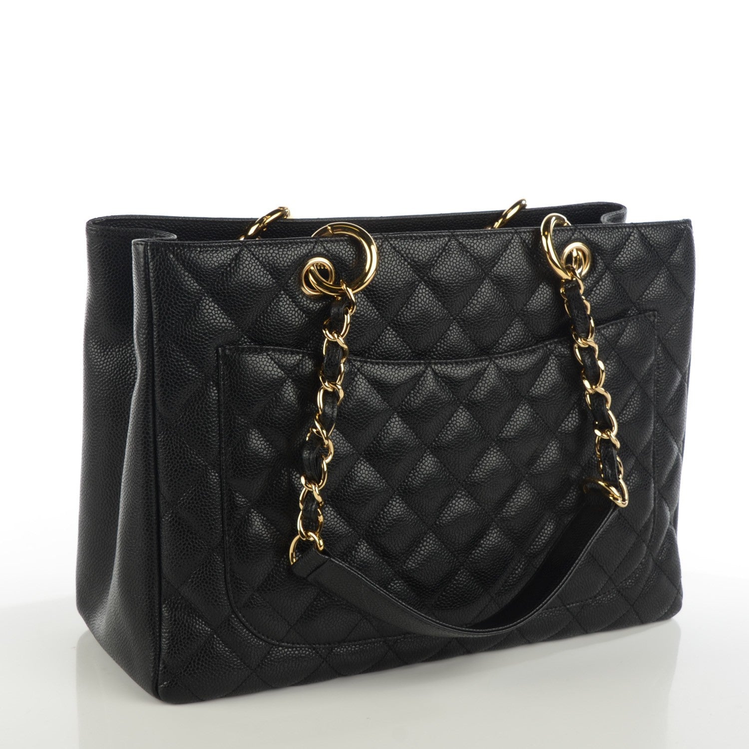 Chanel Caviar Grand Shopping Tote GST Black 3 of 7