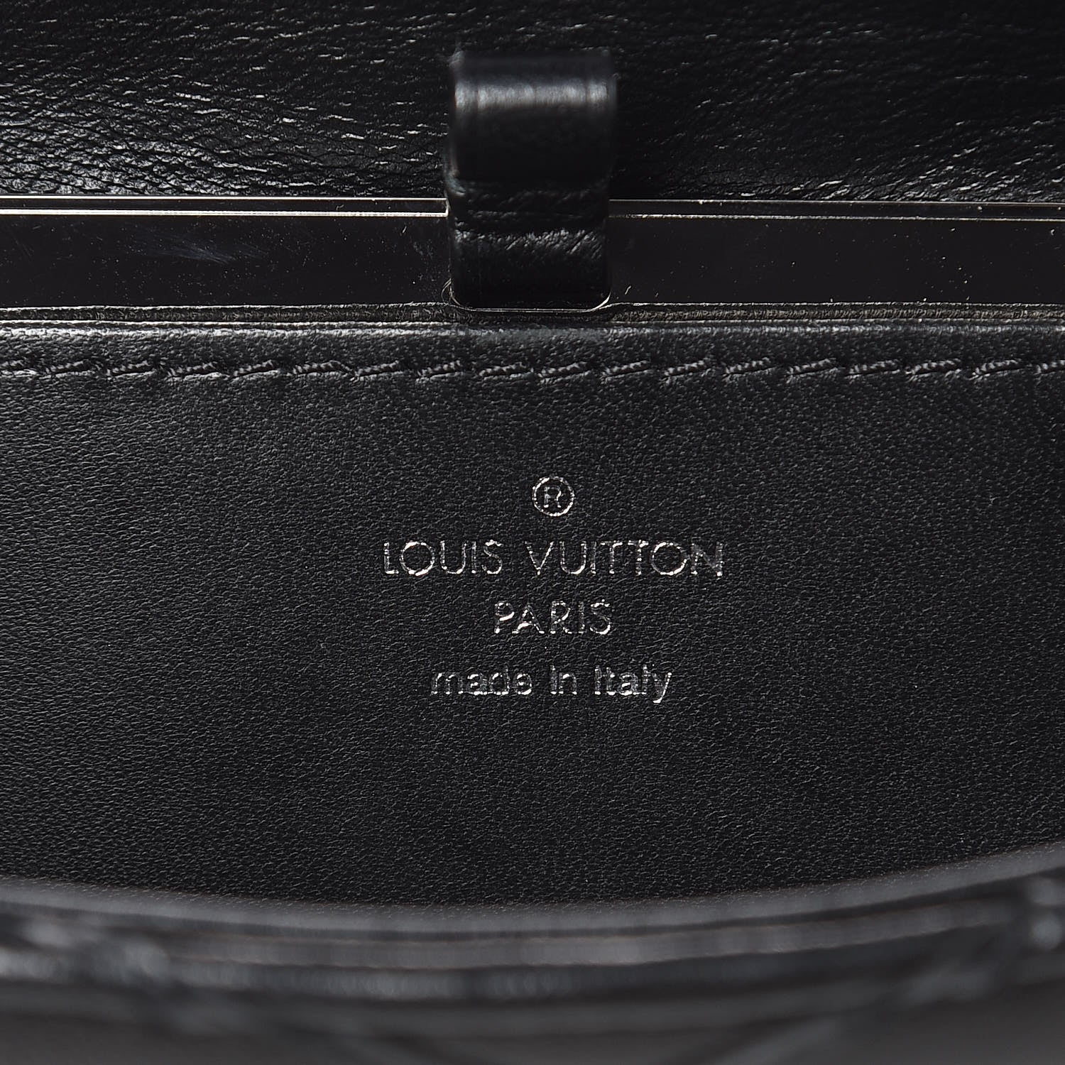 Louis Vuitton Lambskin Malletage GO-14 MM Black 6 of 12