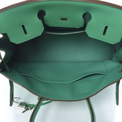 Hermes Taurillon Clemence Birkin 35 Menthe 8 of 11