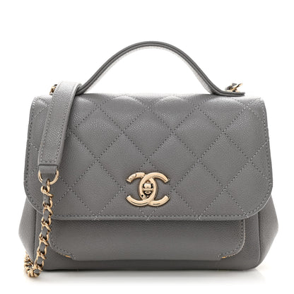 Chanel Caviar Quilted Small Business Affinity Flap Grey 1 of 10