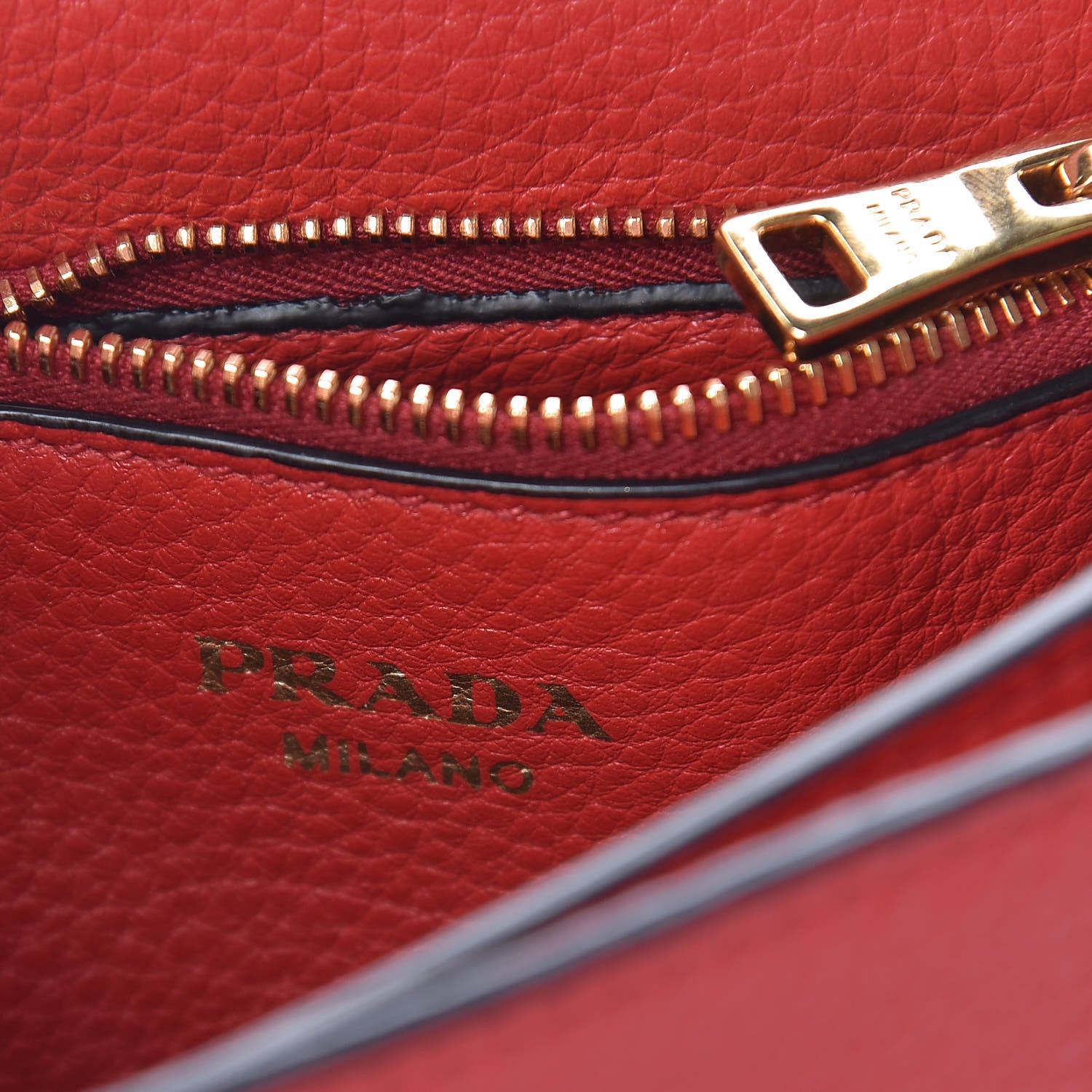 Prada Vitello Daino Flap Crossbody Rosso 7 of 12