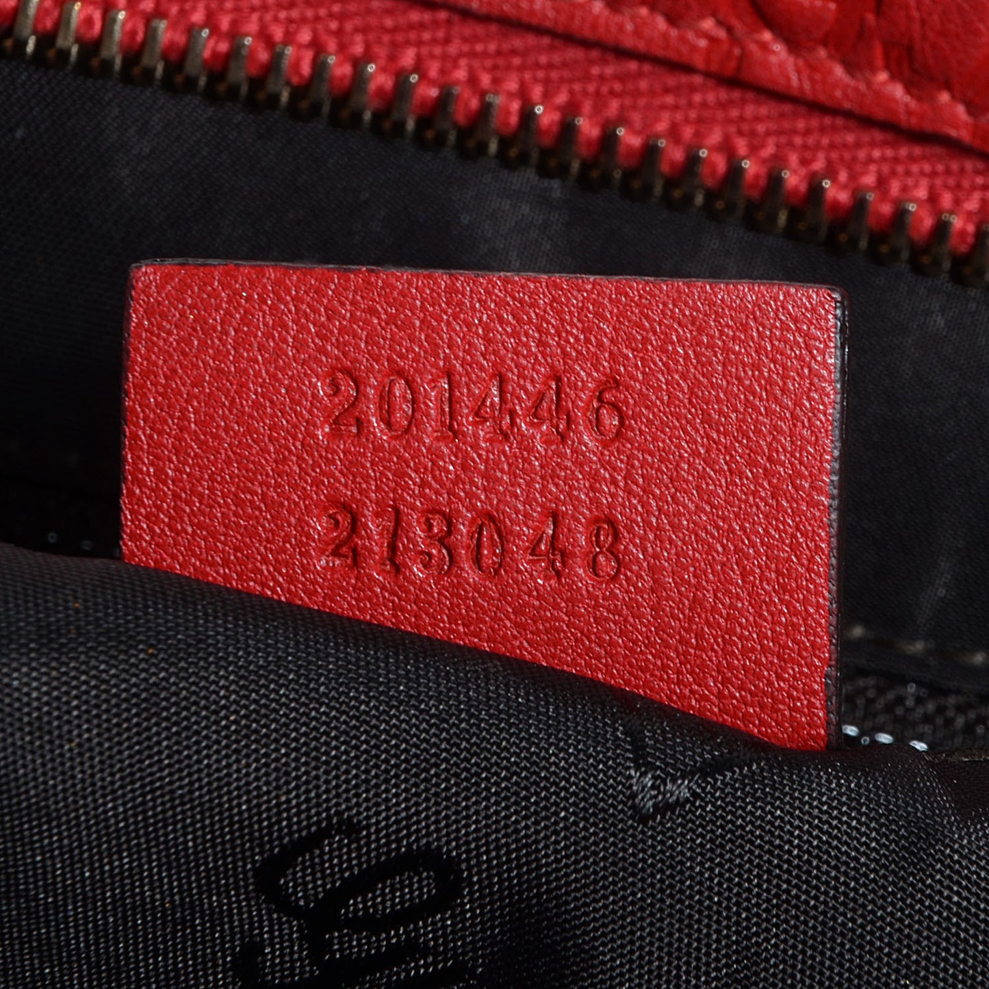 Guccissima Medium Flat Messenger Bag Red