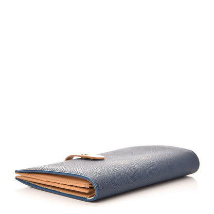 Celine Grained Calfskin Medium Multifunction Strap Wallet Deep Sea 4 of 8