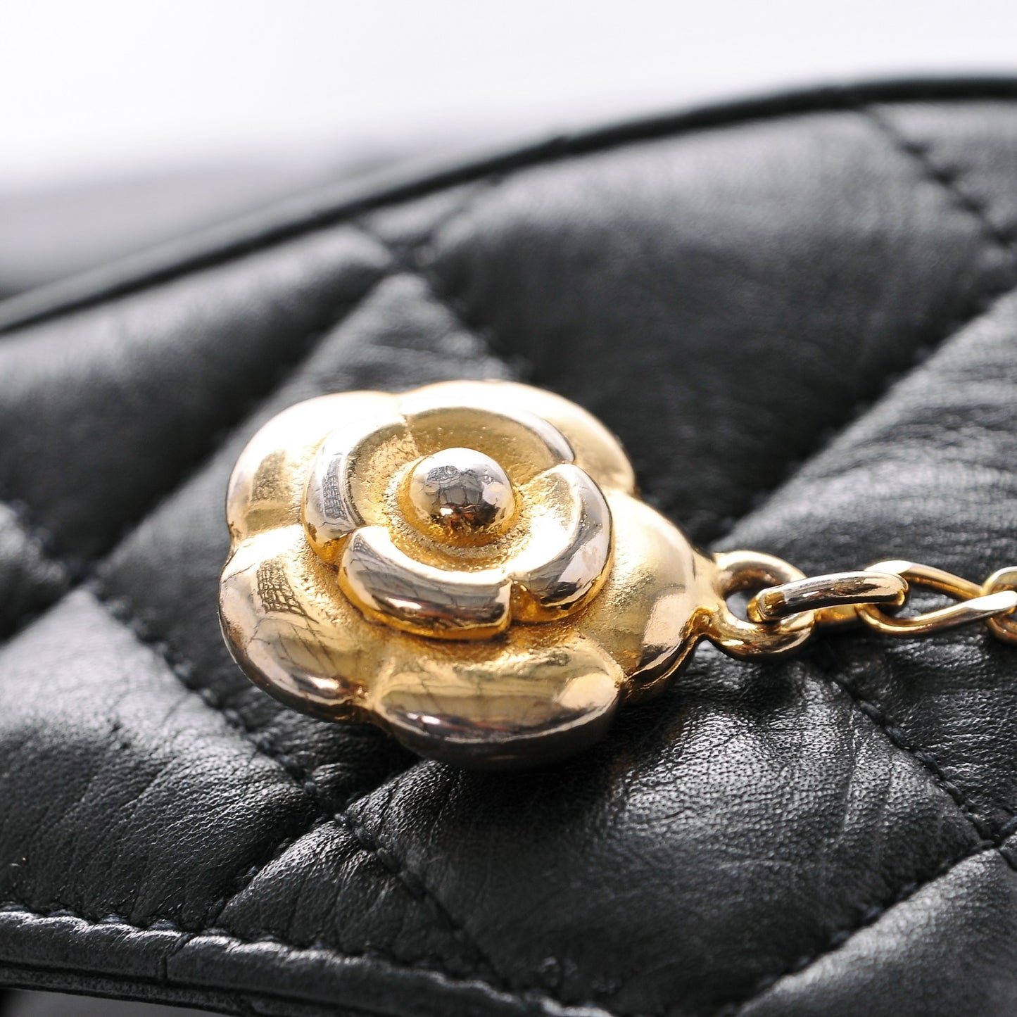 Lambskin Quilted Belt Bag Black