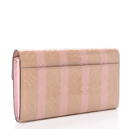 Louis Vuitton Vernis Rayures Sarah Wallet NM Dune 3 of 12