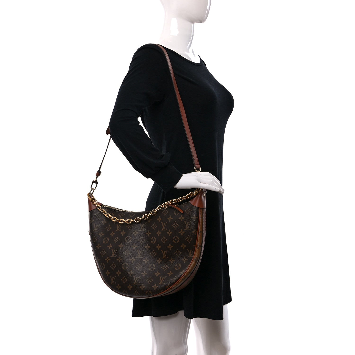 Louis Vuitton Reverse Monogram Loop Hobo 2 of 9