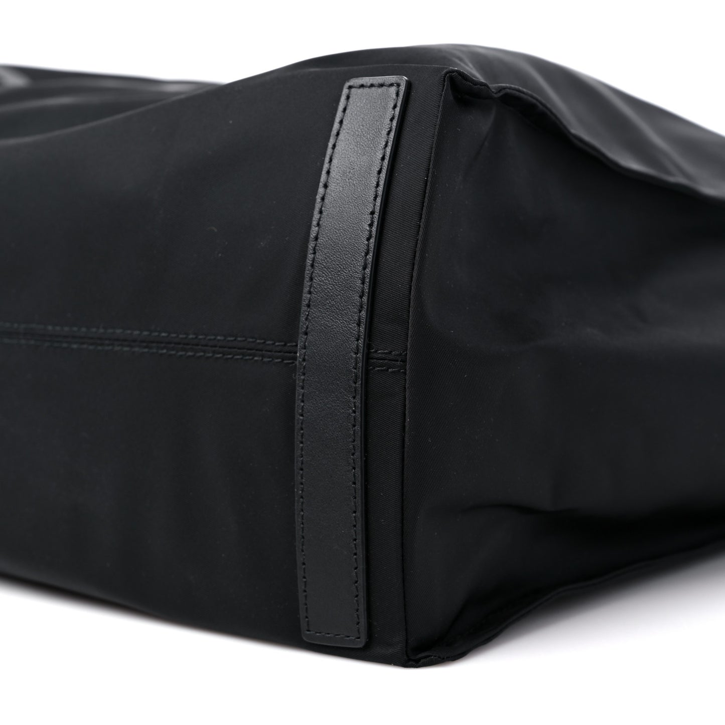 Nylon Logo Tote Black