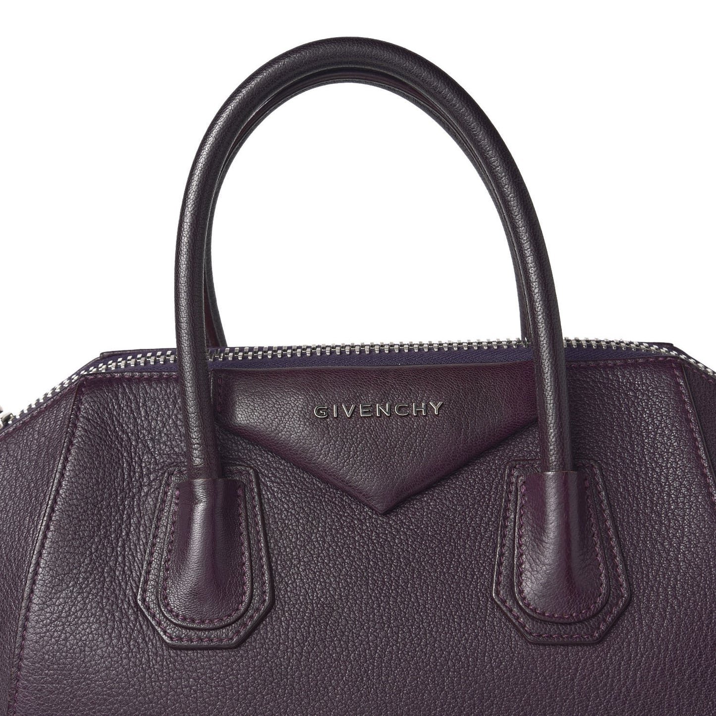 Sugar Goatskin Small Antigona Aubergine
