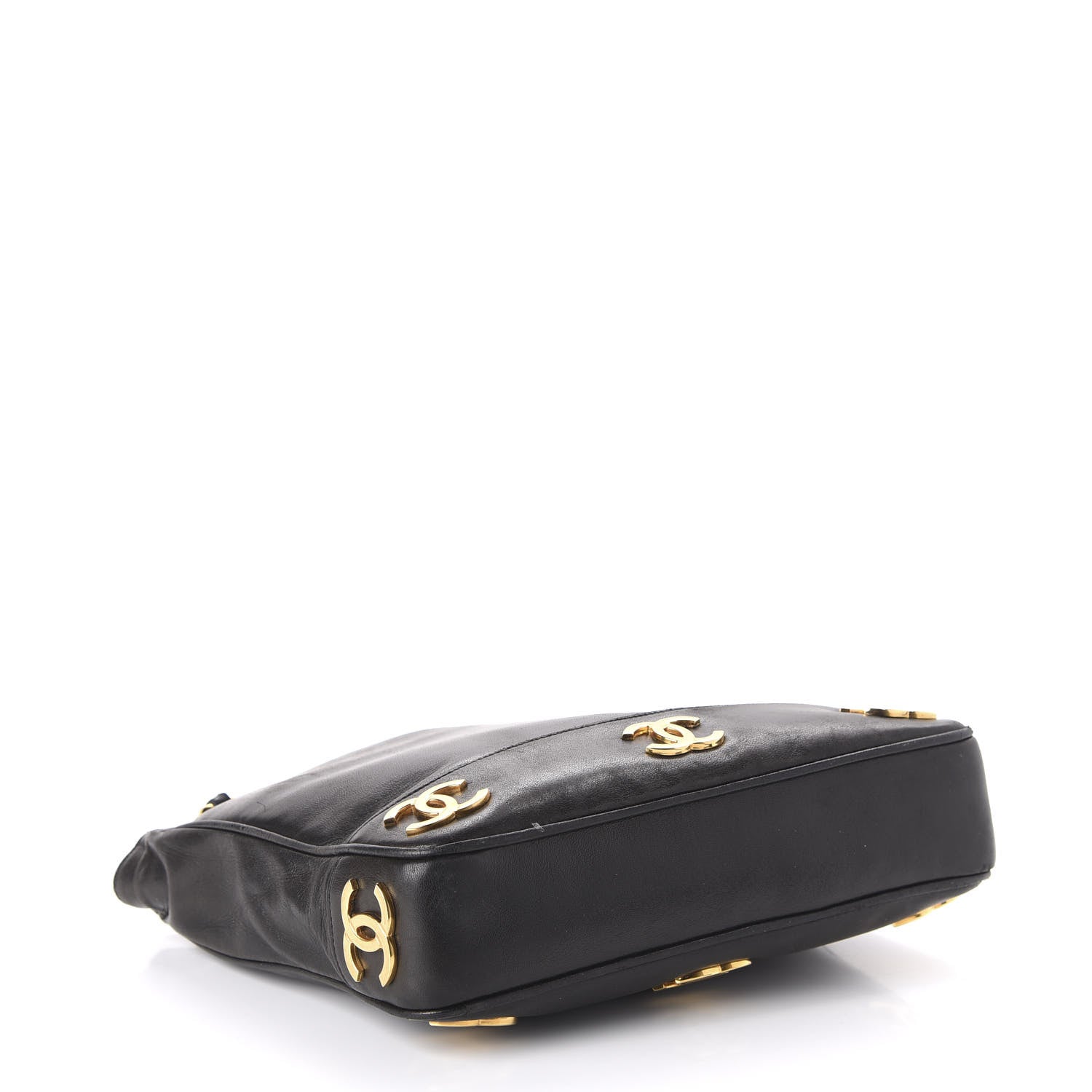 Chanel Lambskin CC Shoulder Bag Black 4 of 11