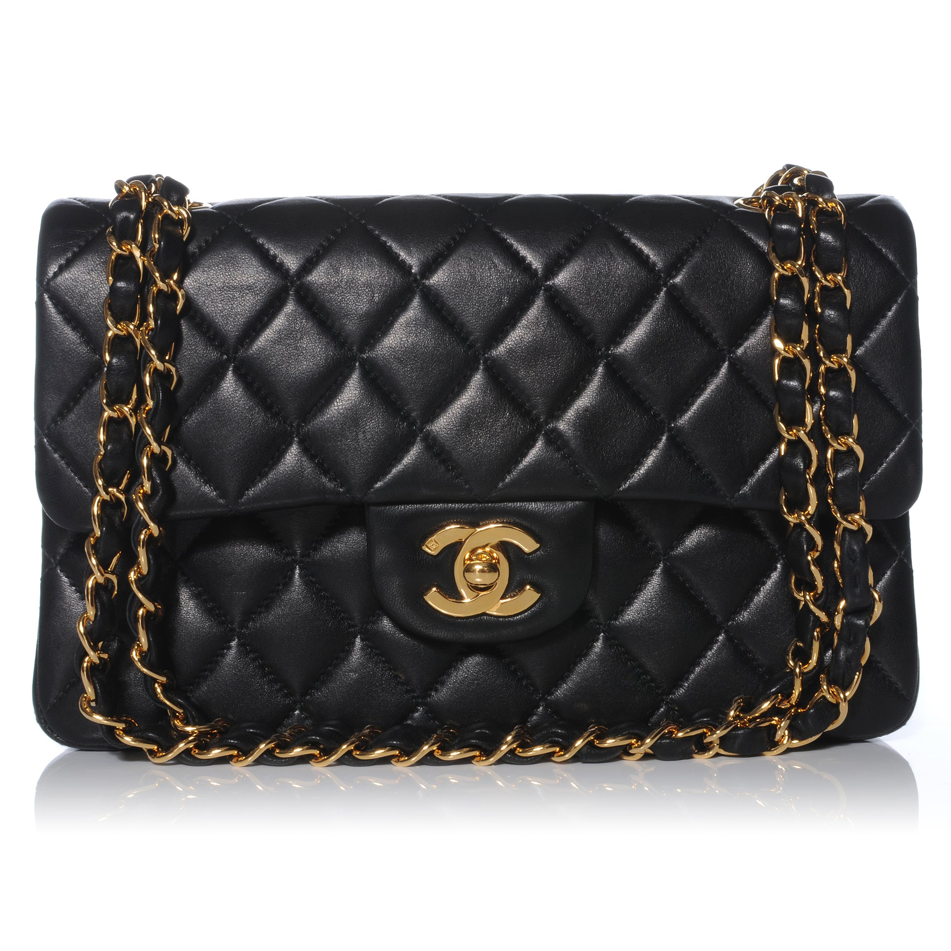 Chanel Lambskin Small Double Flap Black 1 of 10