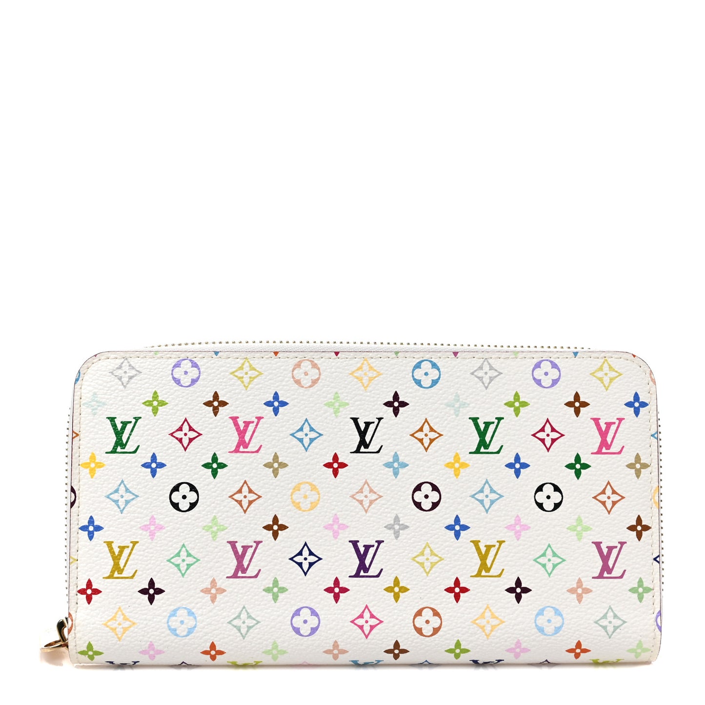 Monogram Multicolor Zippy Wallet White Litchi