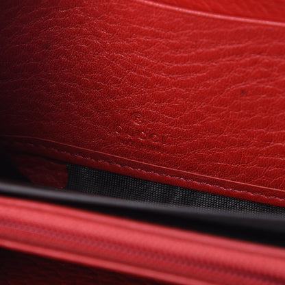 Gucci Pebbled Calfskin Soho Zip Around Wallet Red 6 of 11