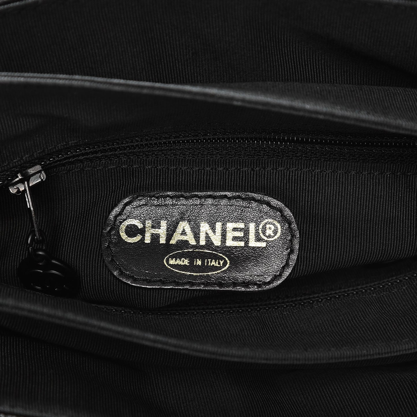 Grained Calfskin CC Backpack Black