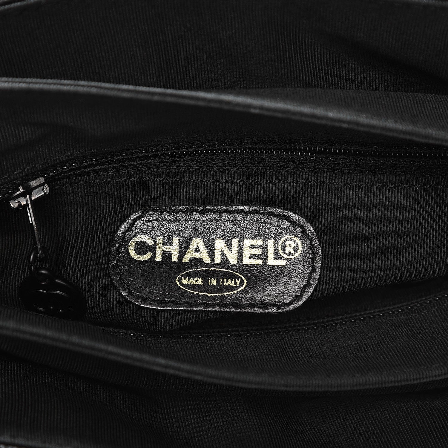 Chanel Grained Calfskin CC Backpack Black 6 of 8