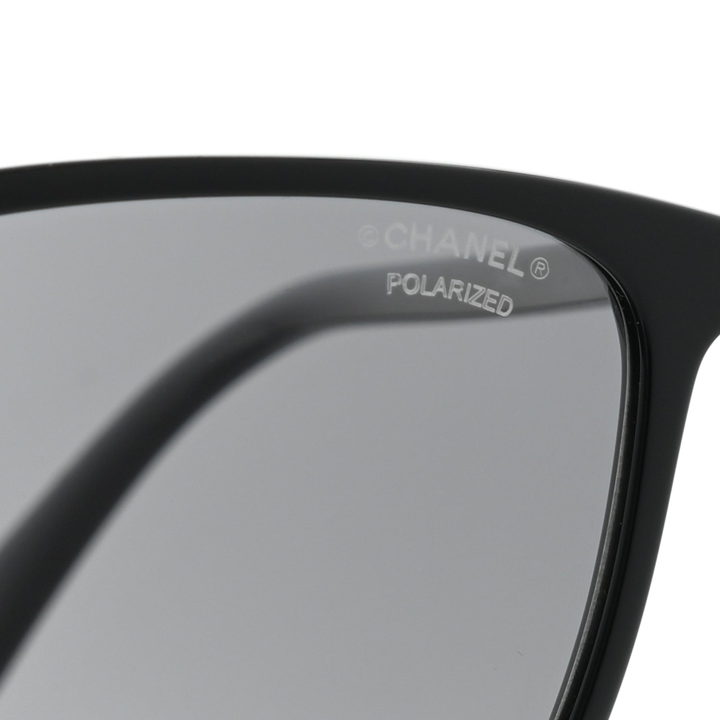 Acetate Polarized Square Sunglasses 5447 Black