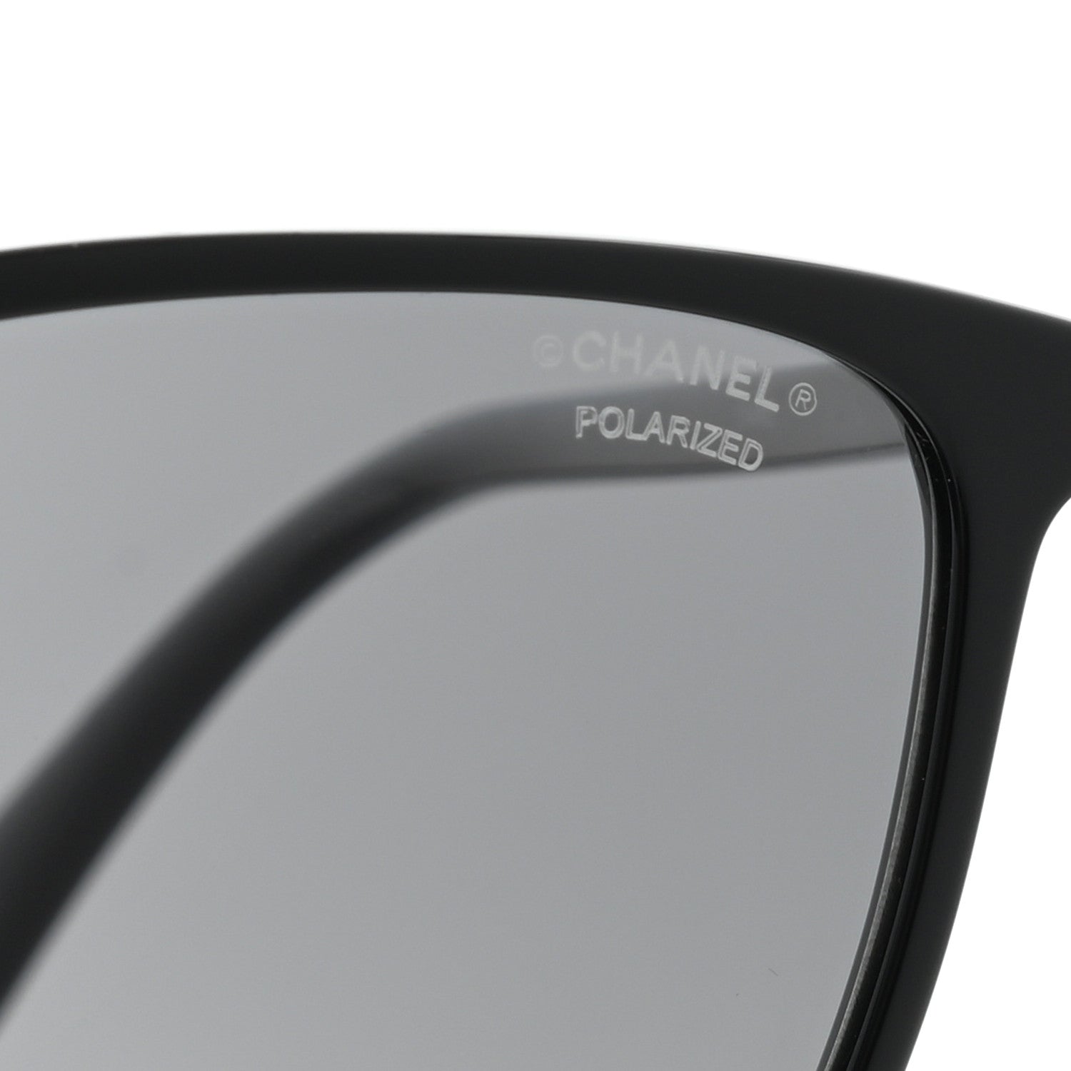 Chanel Acetate Polarized Square Sunglasses 5447 Black 5 of 8