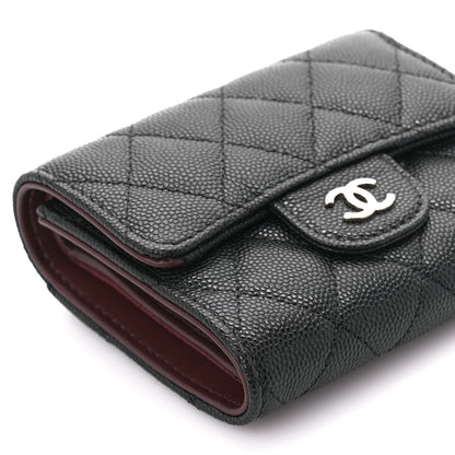 Chanel Caviar Quilted Compact Flap Wallet Black 10 of 11
