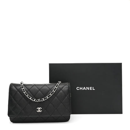 Chanel Caviar Quilted Wallet on Chain WOC Black 12 of 12