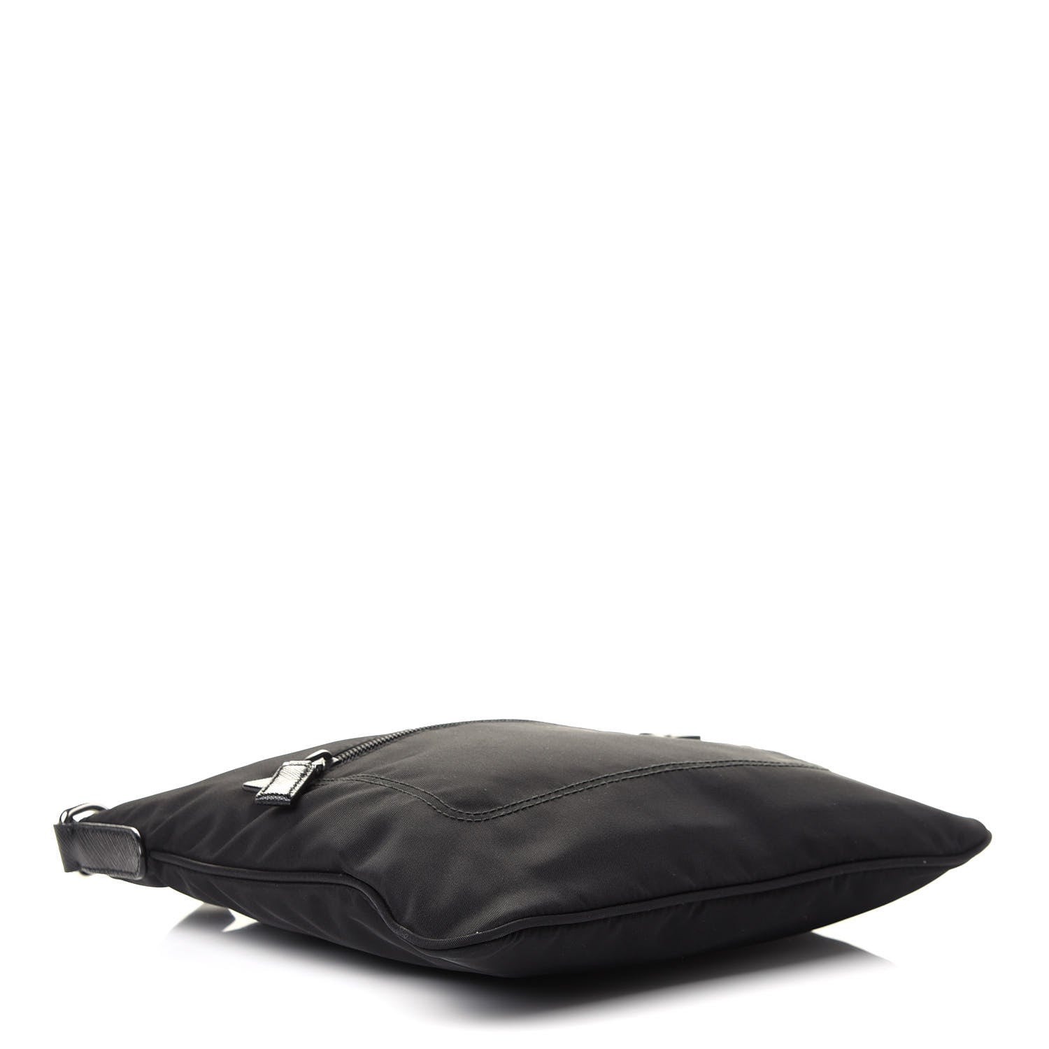 Prada Nylon Saffiano Flat Messenger Bag Black 5 of 8