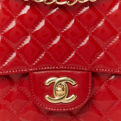 Chanel Patent Quilted Medium Single Flap Red 9 of 11