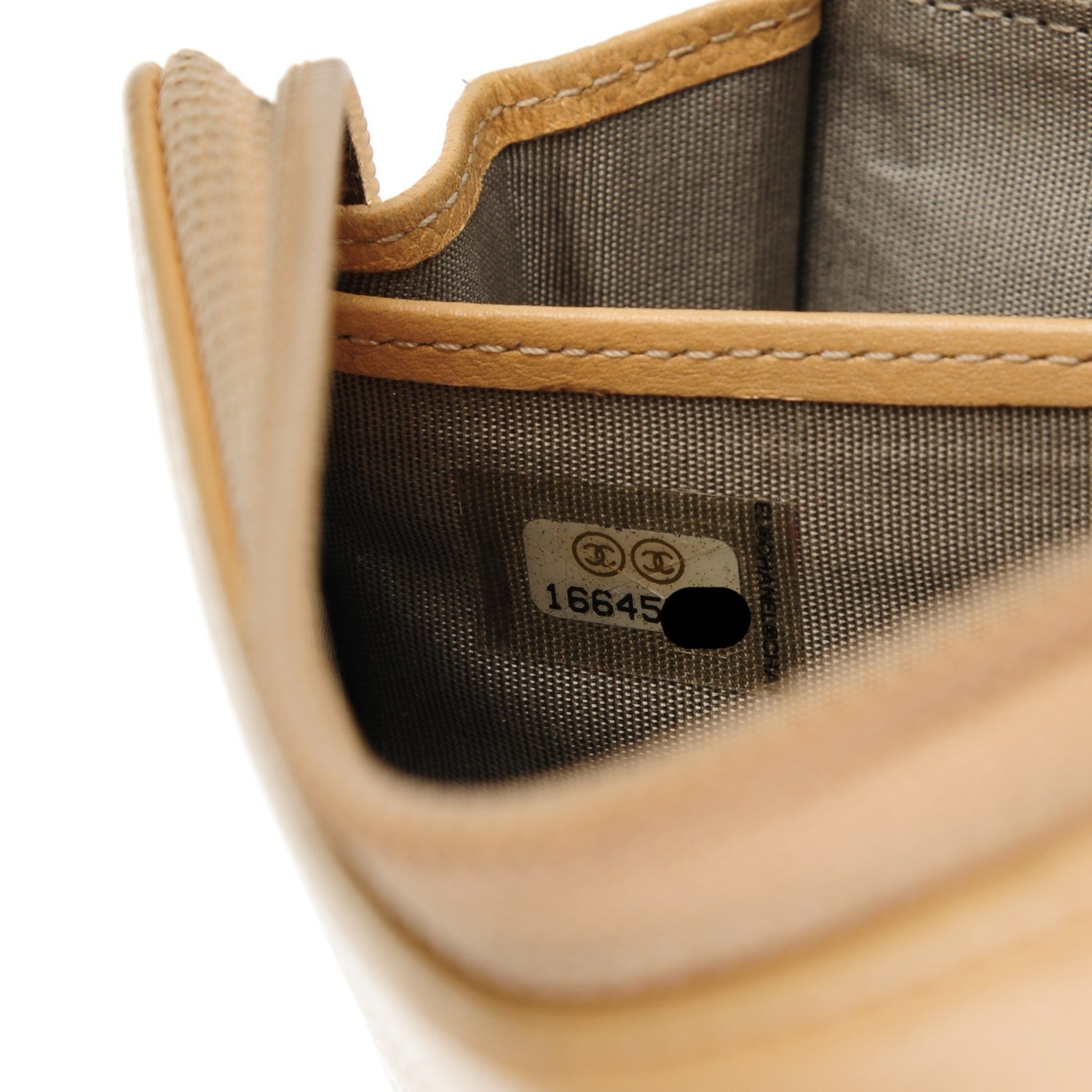 Chanel Caviar Sevruga Zip Around Wallet Beige Clair 9 of 11