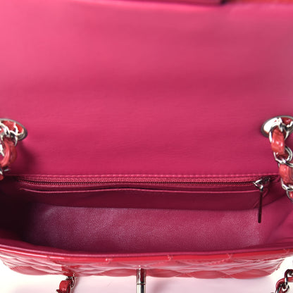 Chanel Patent Calfskin Quilted Mini Rectangular Flap Pink 5 of 9