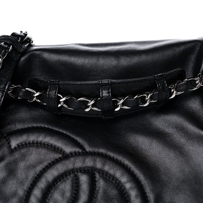 Chanel Calfskin CC Accordion Flap Black 8 of 11