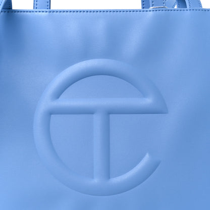 Telfar Vegan Leather Medium Shopping Bag Cerulean 8 of 11