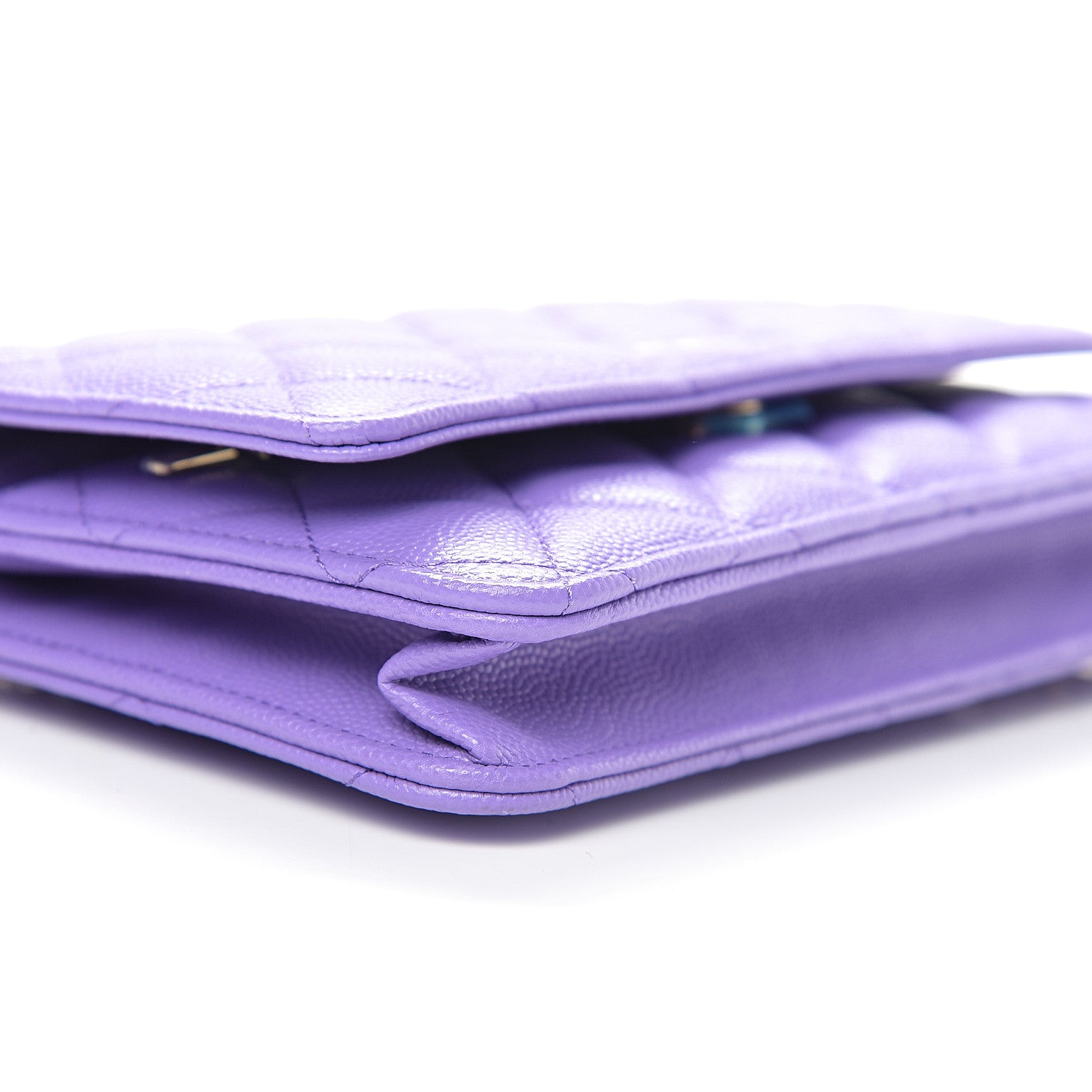 Chanel Caviar Quilted Wallet On Chain WOC Purple 8 of 10