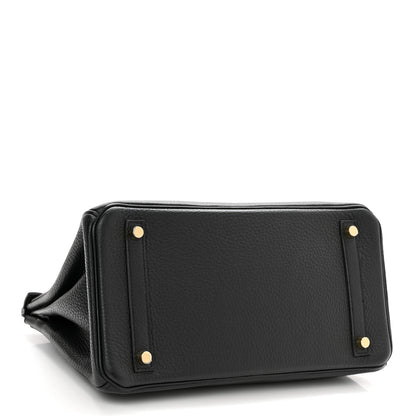 Hermes Taurillon Clemence Birkin 30 Black 4 of 13