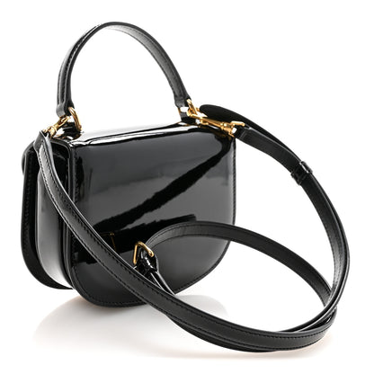 Celine Patent Calfskin Triomphe Mini Besace Clea Black 3 of 10